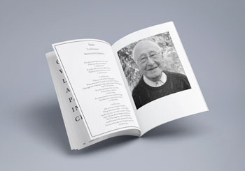 order of service books for funerals